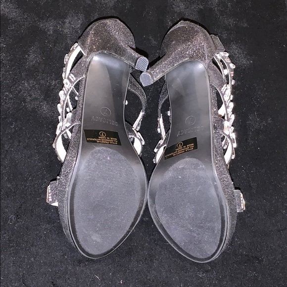 Black sparkly gemstone heels - Picture 8 of 8